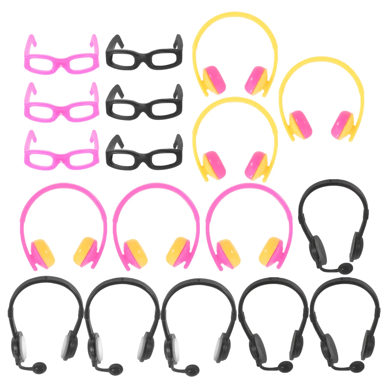 

Miniature Dollhouse Headphones and Accessories for Dolls House Decor and Vintage Girl Toys