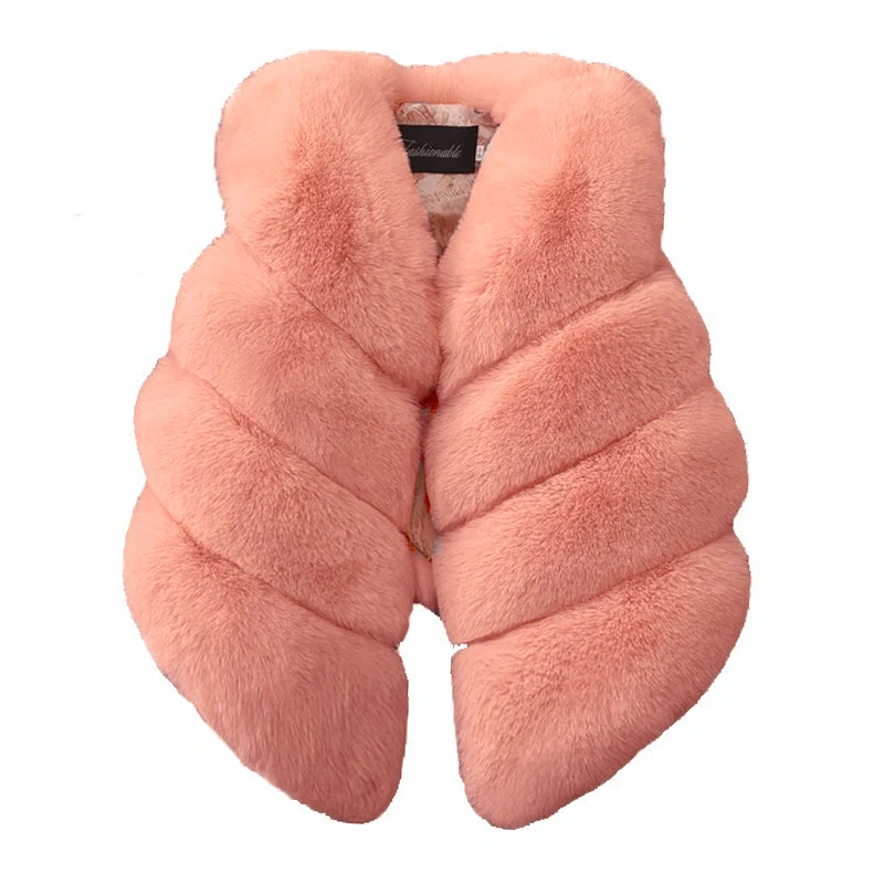 Baby Girls Faux Fur Vest Outfits Christmas Winter Kids Vest
