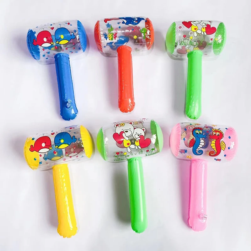 

1PC Inflatable Hammer With Bell Air Hammer Baby Toys Kids Toys Party Supplies Inflatable Toys Swimming Pool Toys Baby Toy Stick