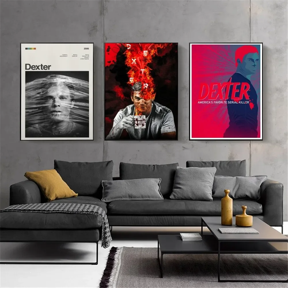 Tv Dexter Poster Kraft Club Bar Paper Vintage Poster Wall Art Painting Camera Da Letto Studio Big Szie Wall Painting Stickers