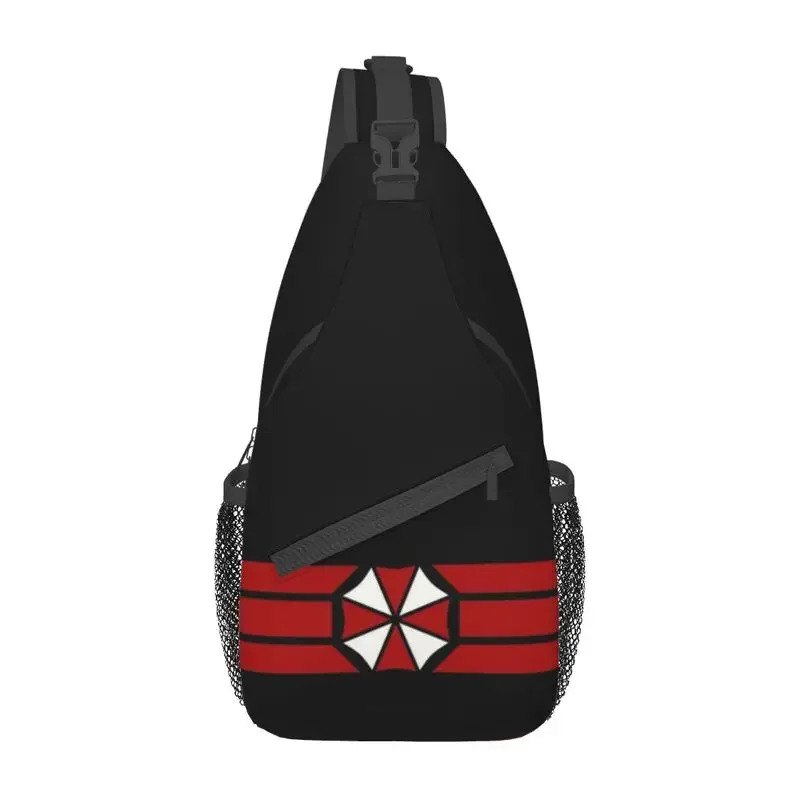 

Cool Movie Game Umbrellas Corporation Cosplay Crossbody Sling Backpack Men Shoulder Chest Bag for Hiking