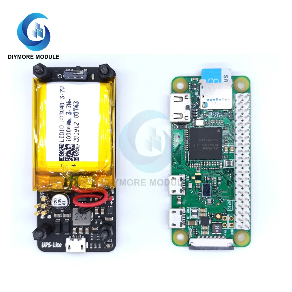 New UPS Lite V1 2 Power HAT Board With 1000mAh Polymer Lithium Battery new-ups-lite-v1-2-power-hat-board-with-1000mah-polymer-lithium-battery