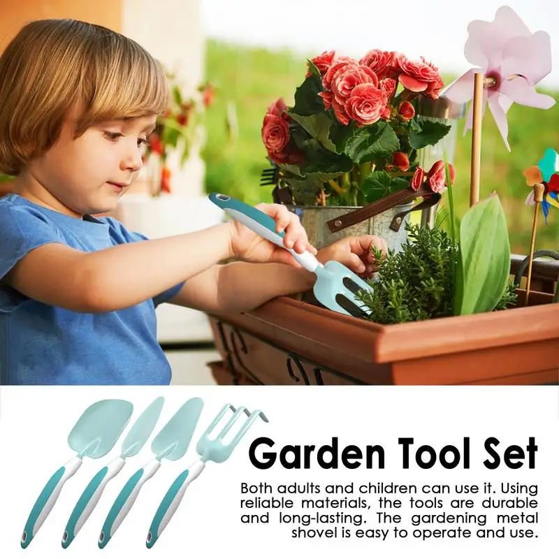 Shovel Rake for Children Garden Shovel Soil Rake for Children Hand Garden Tools for Kids Multi-Functional for Yard Farm Nursery 5