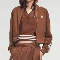 Adidas officiel authentique trois rayures femme courte rétro rayure veste JM8058 1