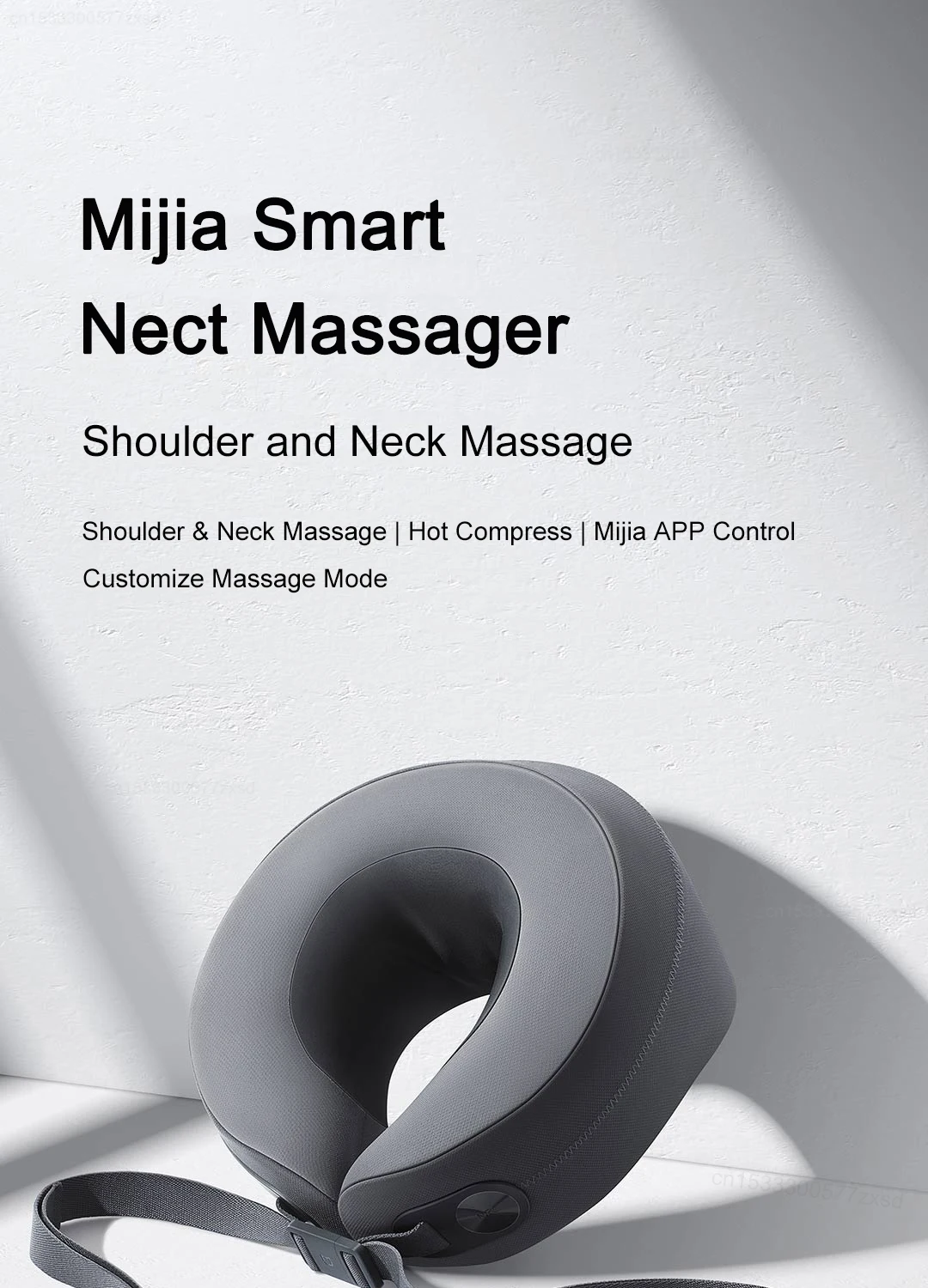 Xiaomi Mijia Smart Neck Massage Relief Neck Shoulder Pain Work with Mi Home App 2550mAh description image