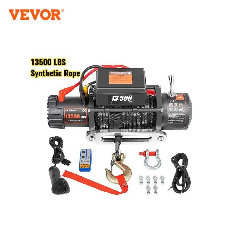 XYCLE 12000lbs Electric Winch 12V IP68waterproof Off-Road Vehicle Rescue Winchs