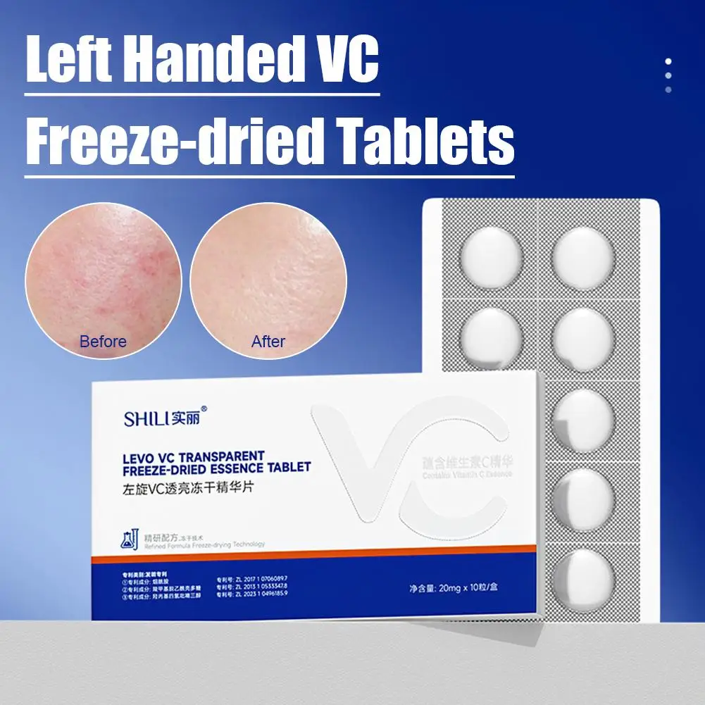 LEVO Vitamin C Freeze-Dried Essence Tablets for Brightening & Firming Skin Care