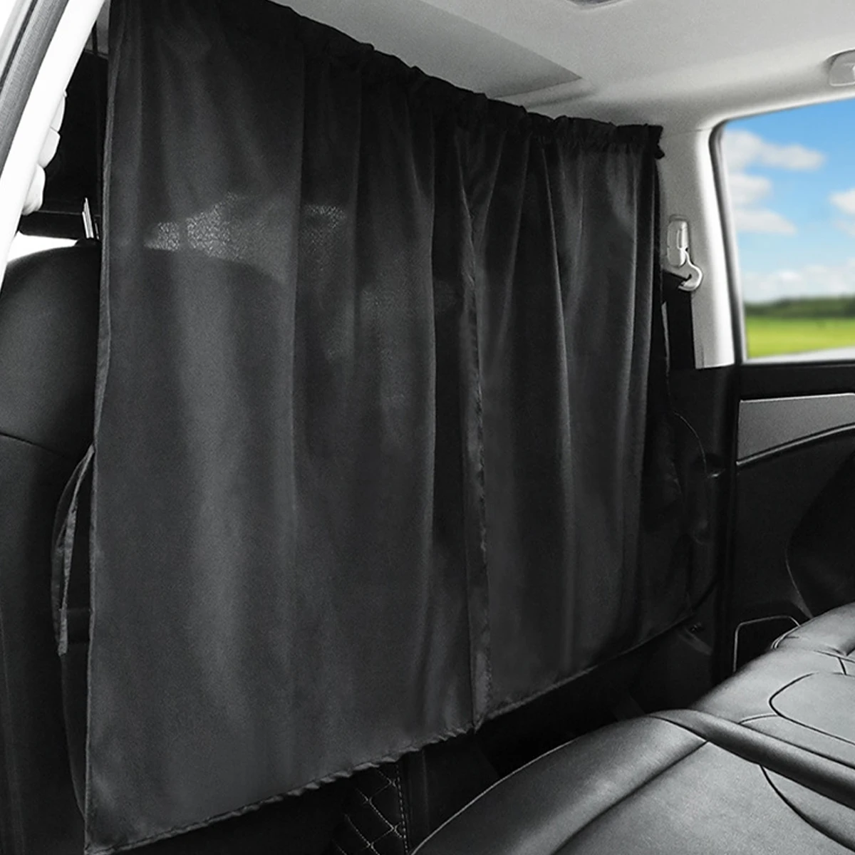 2pcs/set Taxi Car Isolation Curtain Partition Protection Curtain
