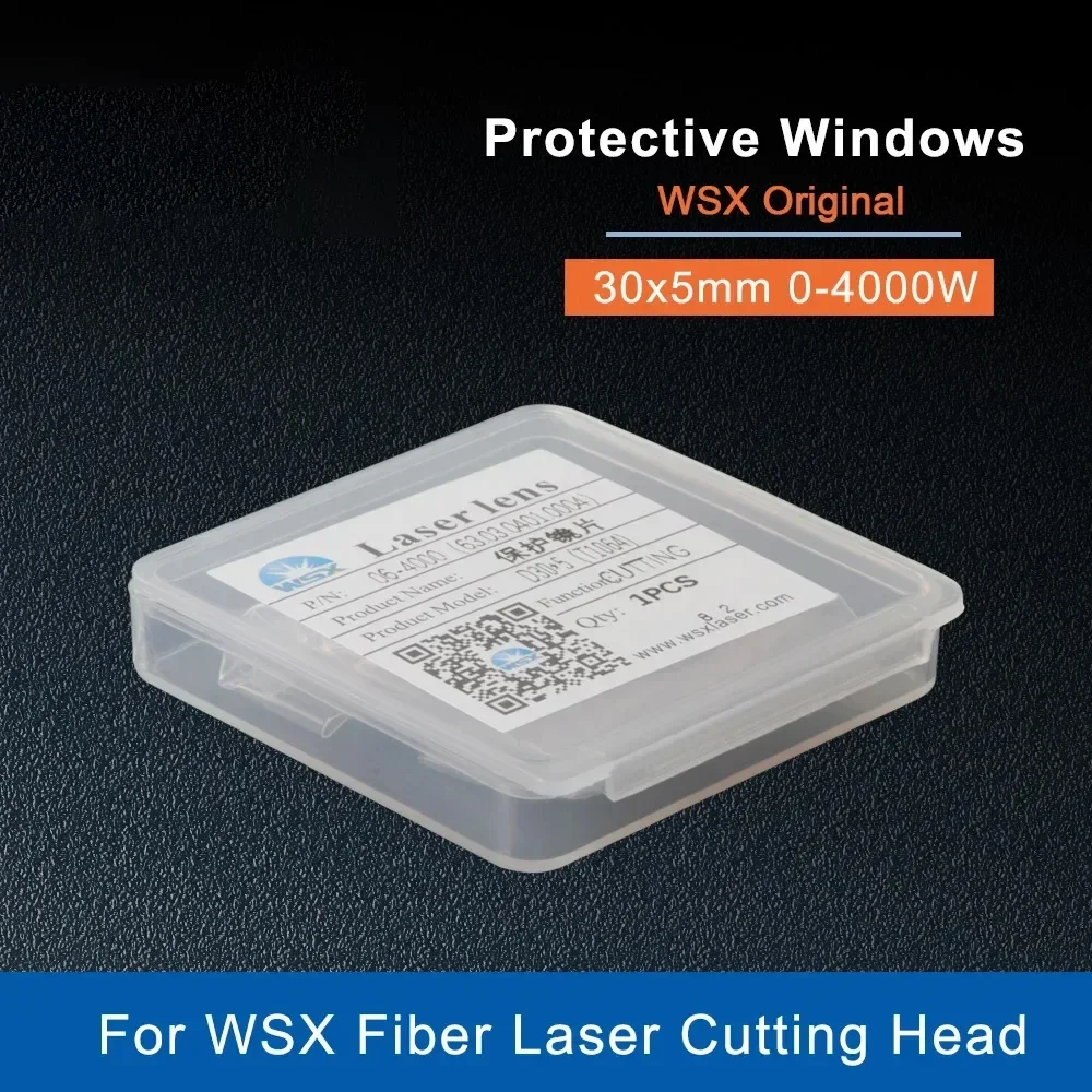 

LSKCSH 10Pcs/Lot WSX Original Fiber Laser Protective Windows Protection Mirrors 30*5mm For WSX NC30 KC15 HSG Fiber Laser Head