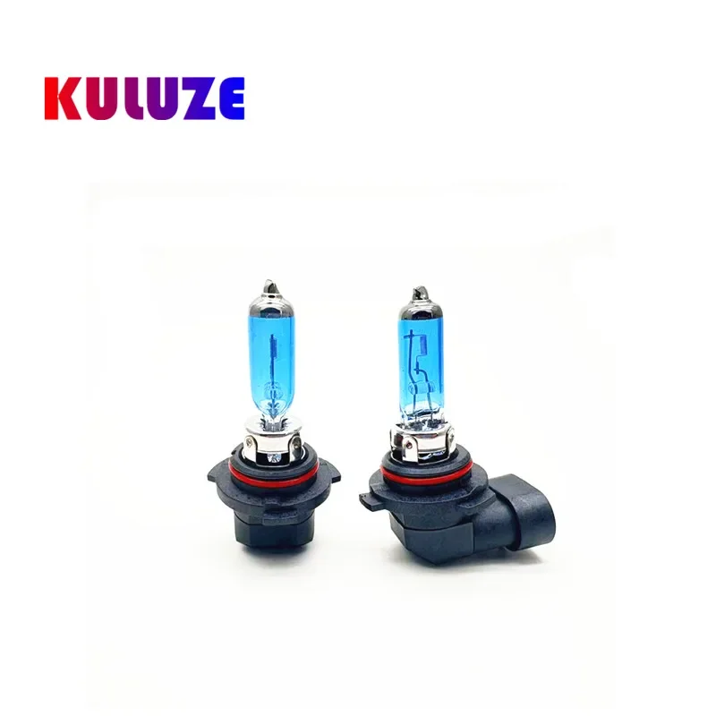 2pcs 12v 100w HB3 9005 자동 자동차 할로겐 전구 6000K 슈퍼 화이트 백금 전구 석영 유리 자동차 헤드 라이트 램프 높은 빔 전구