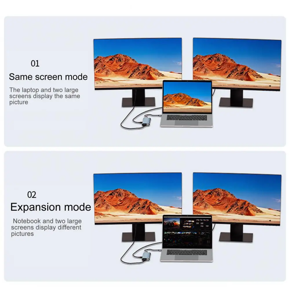 

USB Type-C HDMI-совместимый кабель VGA LAN RJ45 для быстрой зарядки PD, хаб для TF/SD-карт, компьютерные аксессуары