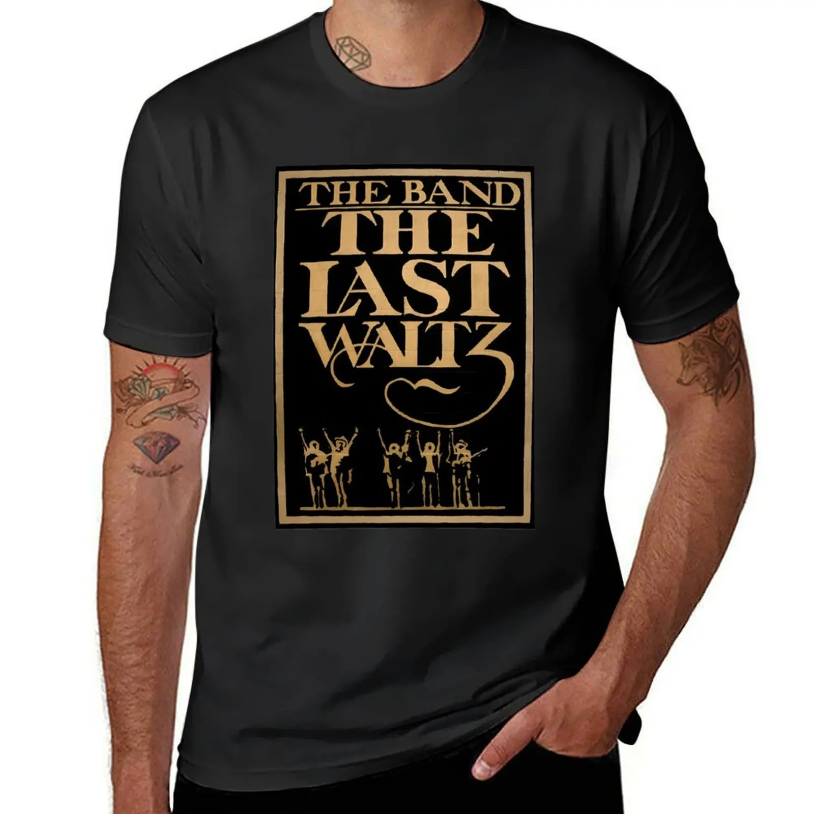 

The Band The Last Waltz Винтажная Футболка funnys летний топ мужская футболка
