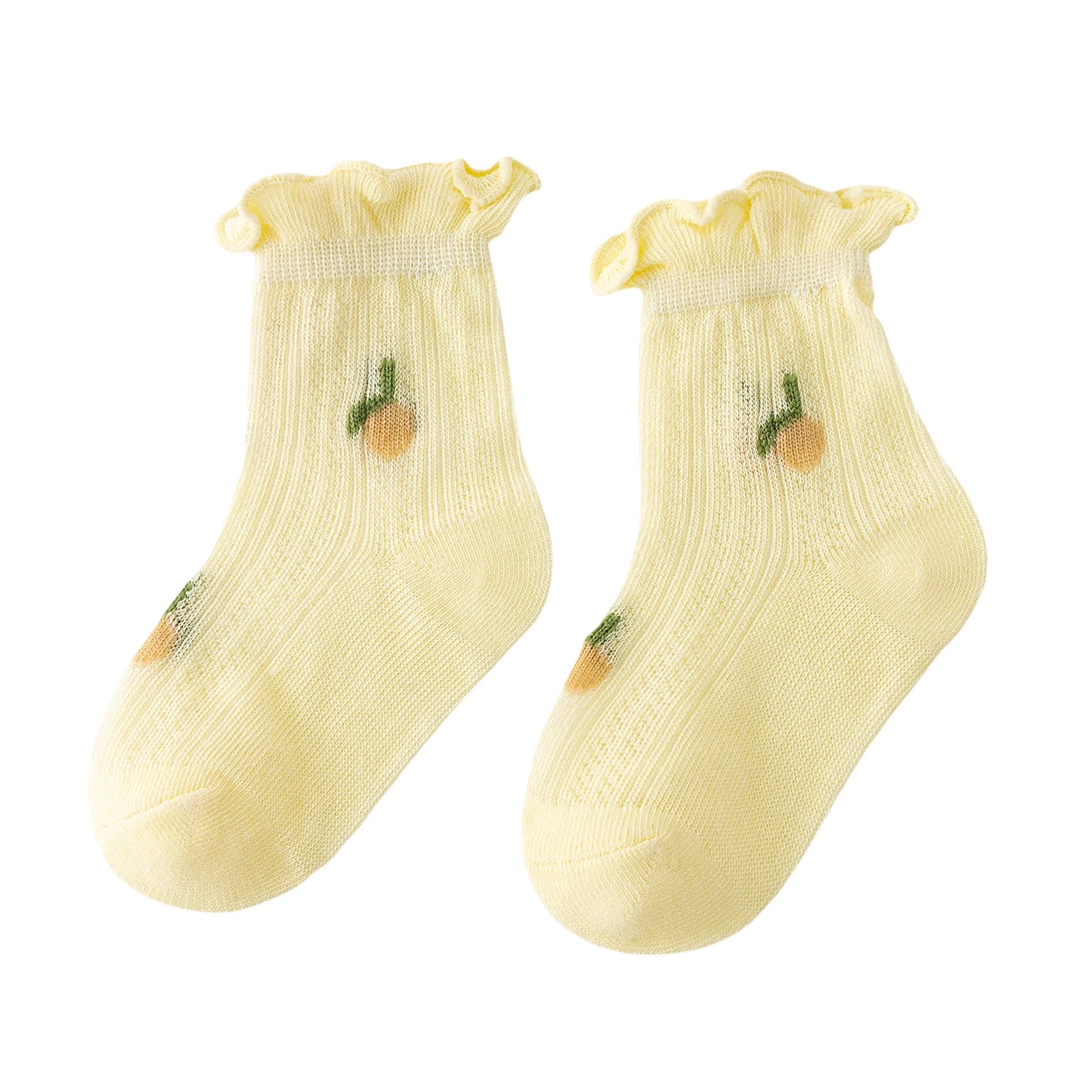 

Adorable Infant Girl Ruffled Socks Delicate Breathable Lace Socks for Baby Girls