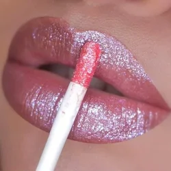 Diamond Shimmer Lip Gloss Tubes Metallic Mermaid Lipgloss Glitter Liquid Lipstick Waterproof Lasting Red Lips Makeup Cosmetics