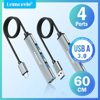 Lemorele USB Hub Type C Hub USB3.0 OTG 4 Port USB C/A HUB Multi Splitter Adapter Laptop Accessories For Lenovo Macbook Pro 1