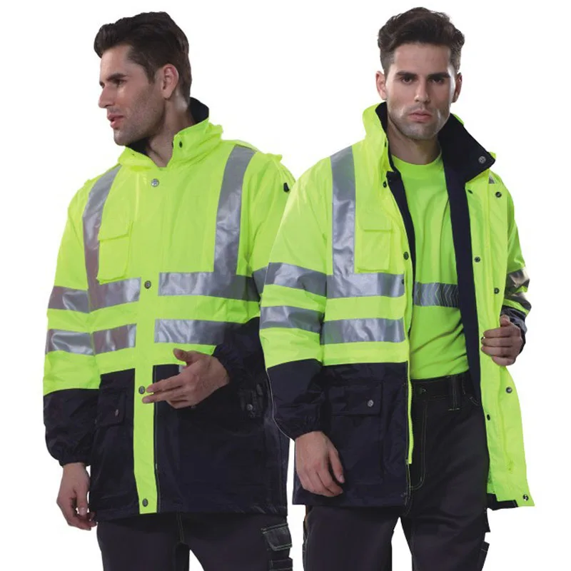 Reflective Outdoor Work Coldproof Jacket with Cotton Liner Cotton