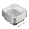 Square Air Fryer Aluminum Foil Pan Oven BBQ Tray Food Containers Cakes Non-stick Oven Kitchen Supplies Kitchen Gadget 3