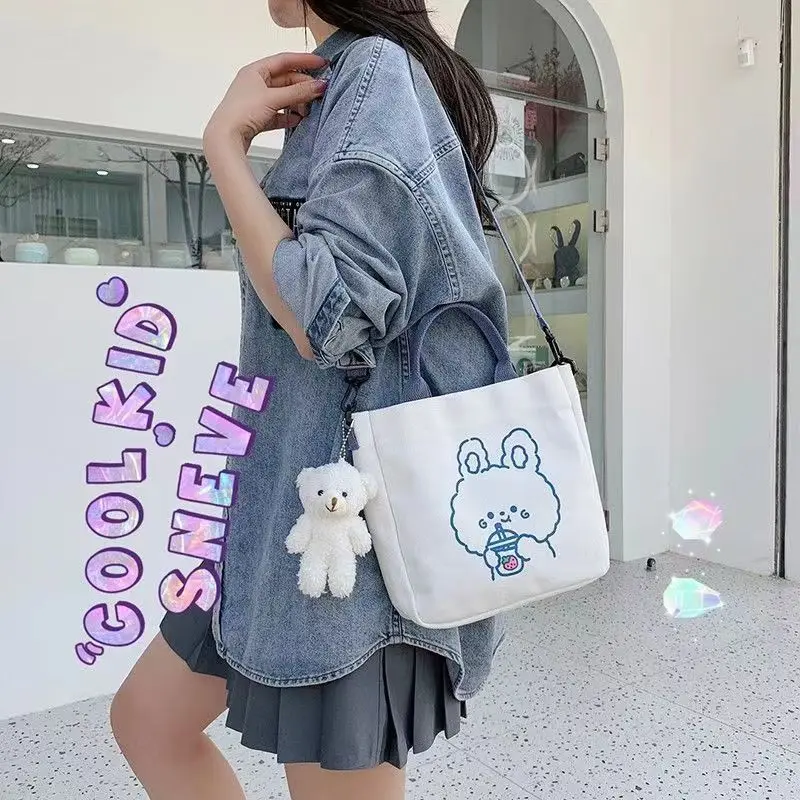 Kpop Style Tote Bag, Large Capacity Crossbody Bag, Preppy Style Handbag For  School & Travel - Temu