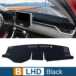 Hybrid Car Dashboard Mat Sun Shade Instrument Desk Cover Accessories (B Black LHD)