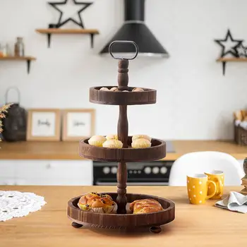 3-Tier Wooden Cake Stand 1