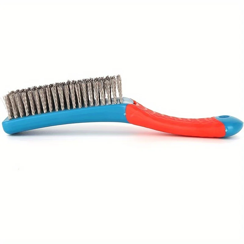 Stainless Steel Wire Brush Plastic Handle Rust Welding Slag Dirt Paint Removal