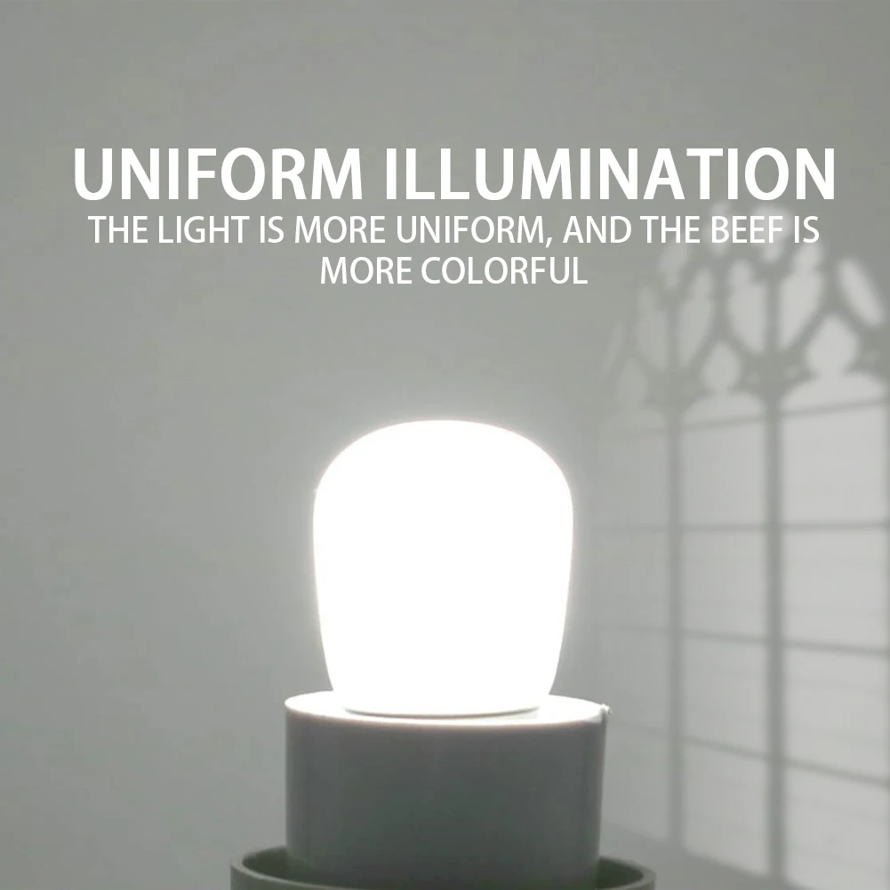 2pcs 미니 냉장고 전구 110V 220V 3W B15 E12 E14 T22 T26 밀키 유리 흰색 따뜻한 냉장고 LED 램프 할로겐 조명 교체