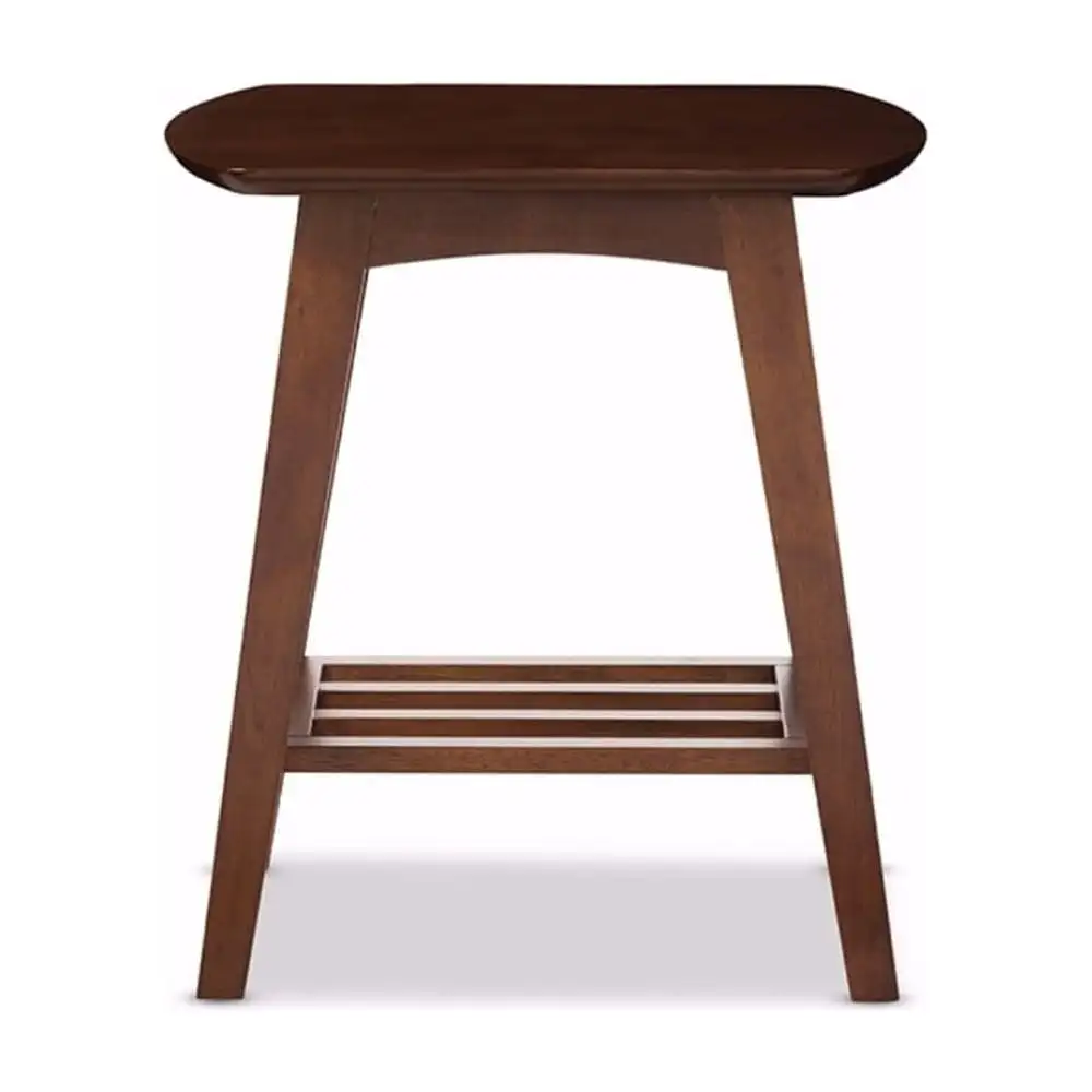 

Sacramento Mid-century Modern Scandinavian Style Dark Walnut End Table