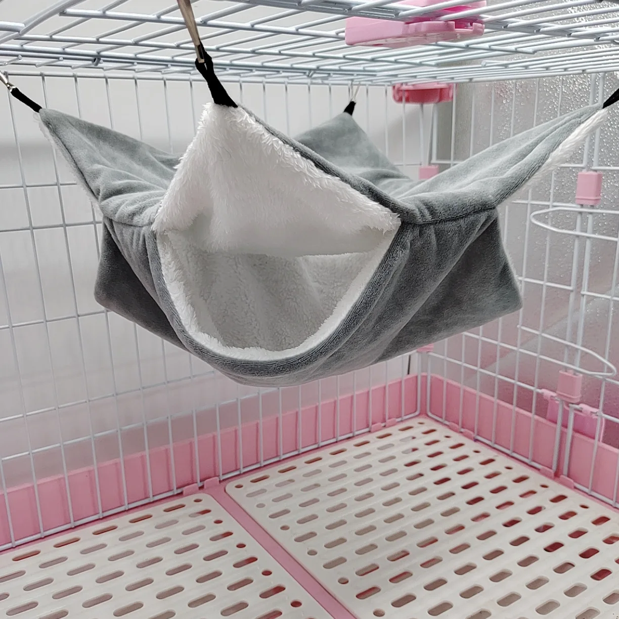 Title 1, Solid Color Hammock for Rats Double Thick Plush...