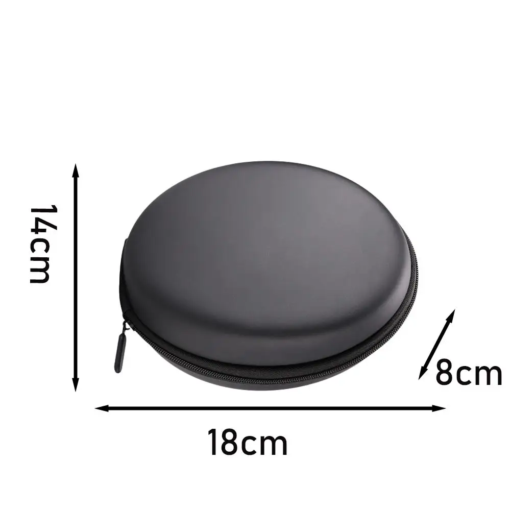 Durable Black Shockproof Headphone Carrying Case