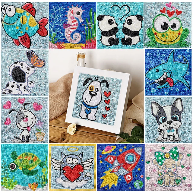 Diamond Embroidery Painting Children  Diamond Painting Full Round Kids -  Full Round - Aliexpress