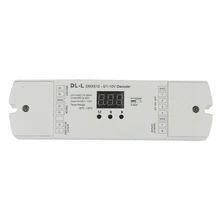 

4 Channel DMX512 To 1-10V / 0-10V Converter, DC 12V-24V Input, 4CH DMX RDM Numeric Display Signal Transformer DL-L