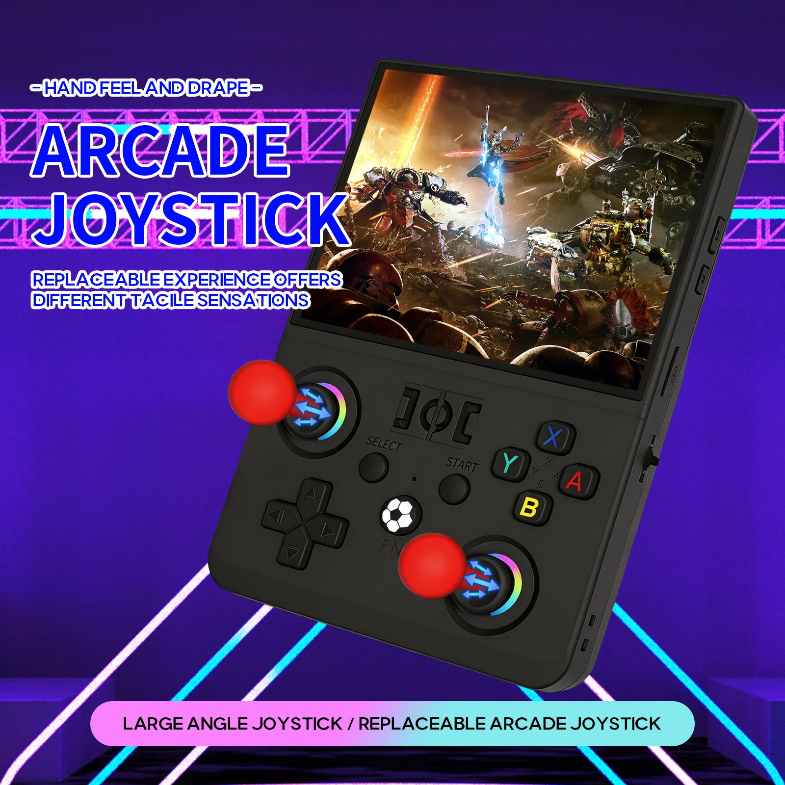 R36 Max2 Retro Handheld Game Console Linux System Ips Player_voghion.com