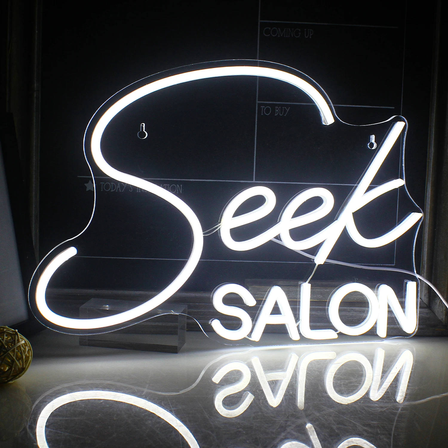 Ineonlife Seek SALON Neon Sign Led Light Bedroom Letters USB Game Room Bar Party Indoor Home Arcade Shop Art Wall Decoration salon home spa skin care whitening ozone facial steamer warm mist humidifier for face deep cleaning vaporizer sprayer