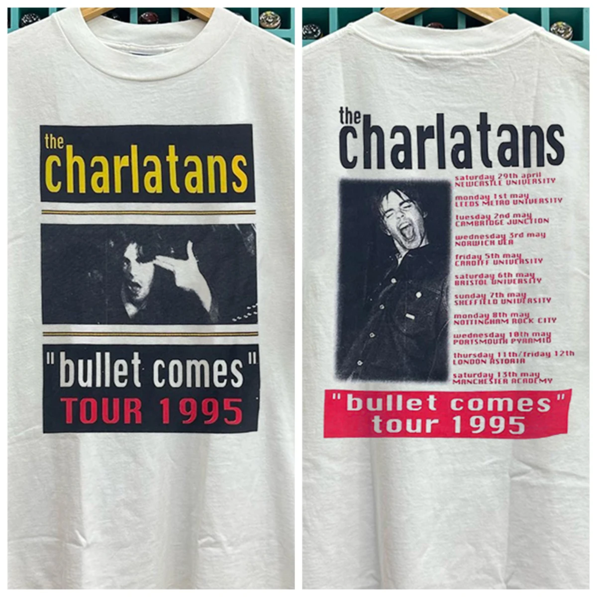 2025 The Charlatans 얼터너티브 록 밴드 반팔 티셔츠 랩코어 아메리칸 레트로 남녀 공용 라운드넥 티셔츠