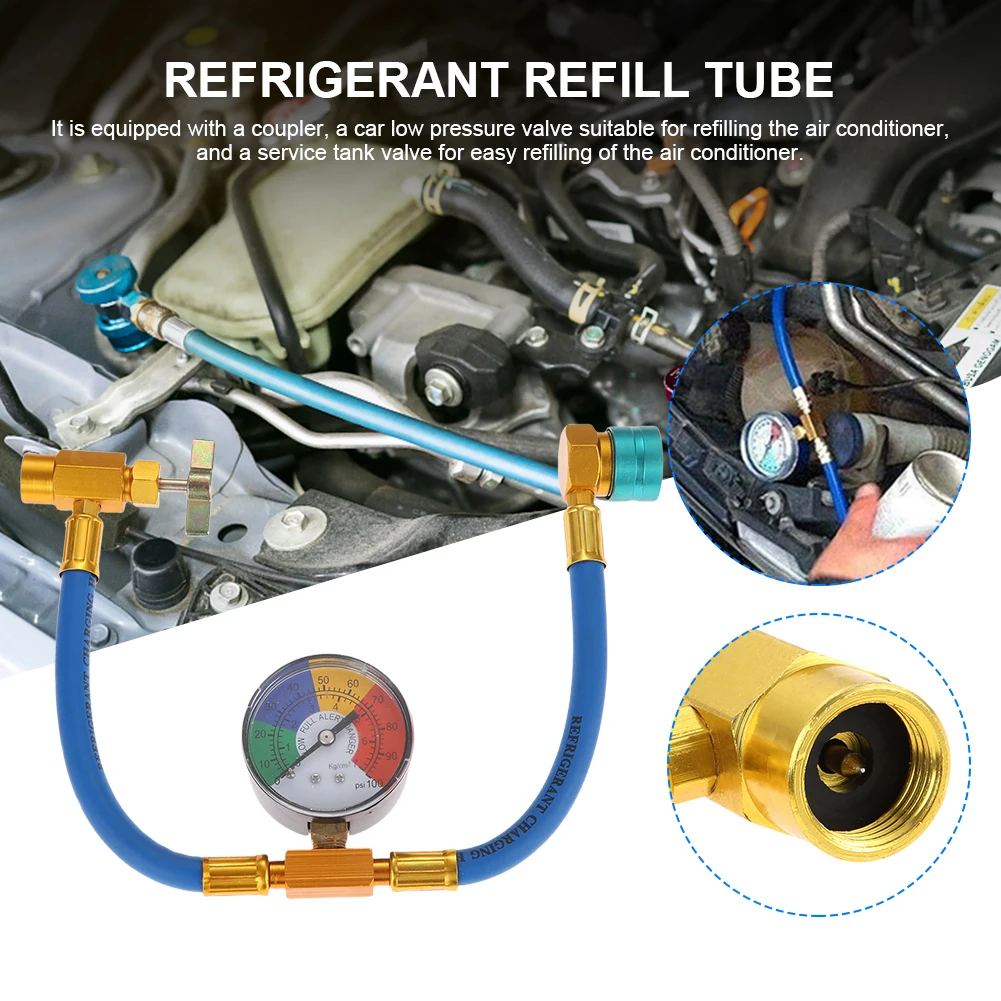 Gas refrigerante R1234YF per climatizzatori con tubo di ricarica ACME LH da 1/2 pollice per auto e veicoli - Image 4