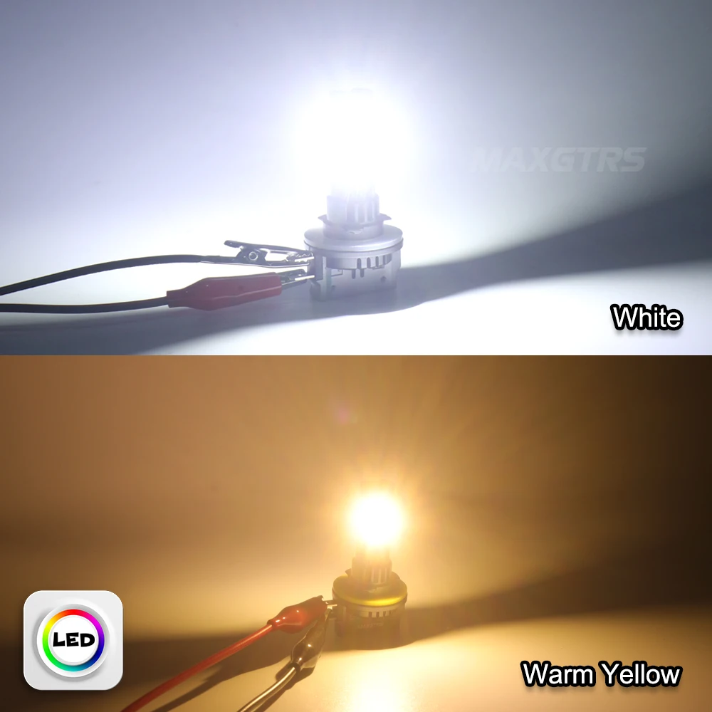 H11B LED Headlight Bulb Low Beam High Beam 55W 26000LM 6000K White Fan All-in-one 12V 2Pcs Fit For Kia Hyundai Rondo 2007 2008 For led lights,led bulbs,led headlights,led car lights,led car headlights,car headlamps