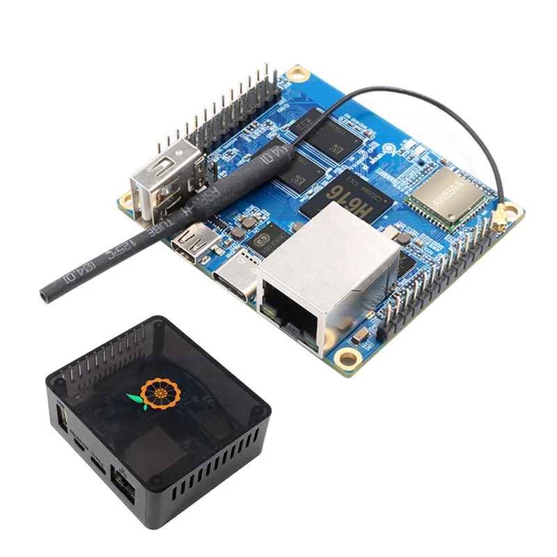 Orange Pi Zero2   + ̽, 1GB DDR3 RAM Allwinner H616 ⰡƮ LAN WiFi BT5.0,  ȵ̵ 