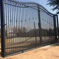 Hot Selling Cheap Wrought Iron Gates Iron Gate Design Wrought Iron Gate 2