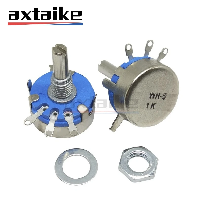 5PCS WH5-1A Carbon Potentiometer 470R 1K 1.5K 2.2K 4.7K 10K 22K 47K ...