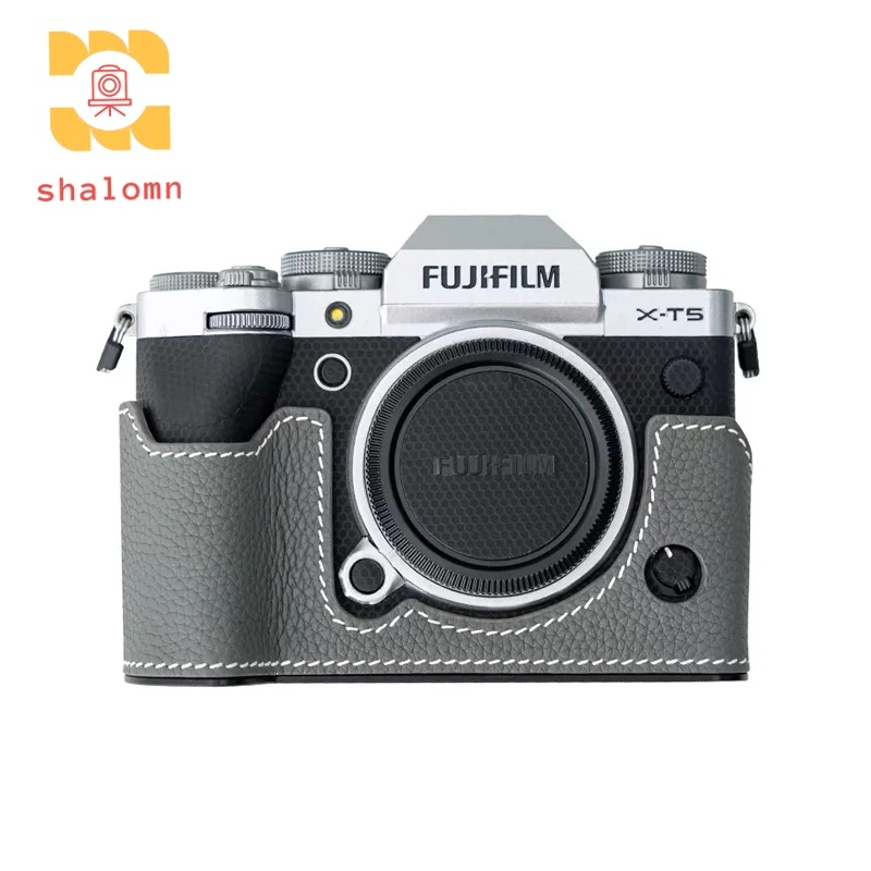 New Fuji XT5 Genuine Leather Handmade Leather Case Base Camera Bag Protective Case For Fujifilm X-T5 XT5 Camera