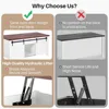 Lift Top Coffee Table,Coffee Table with Storage,47" White Coffee Table with Lifting Top, Lifting Tabletop with Sliding Barn Door 5