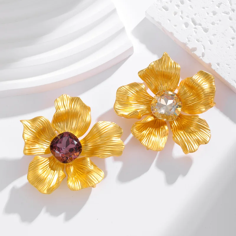 Женская Брошь с искусственным кристаллом, в средневековом стиле