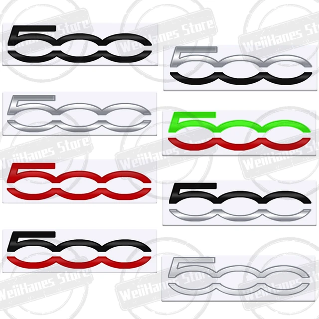 Metal 3D For Fiat Abarth 500 Badge Letter Logo Car Rear Trunk Body Sticker  Emblem 500L 500X 500C 500E PANDA PUNTO Accessories - AliExpress