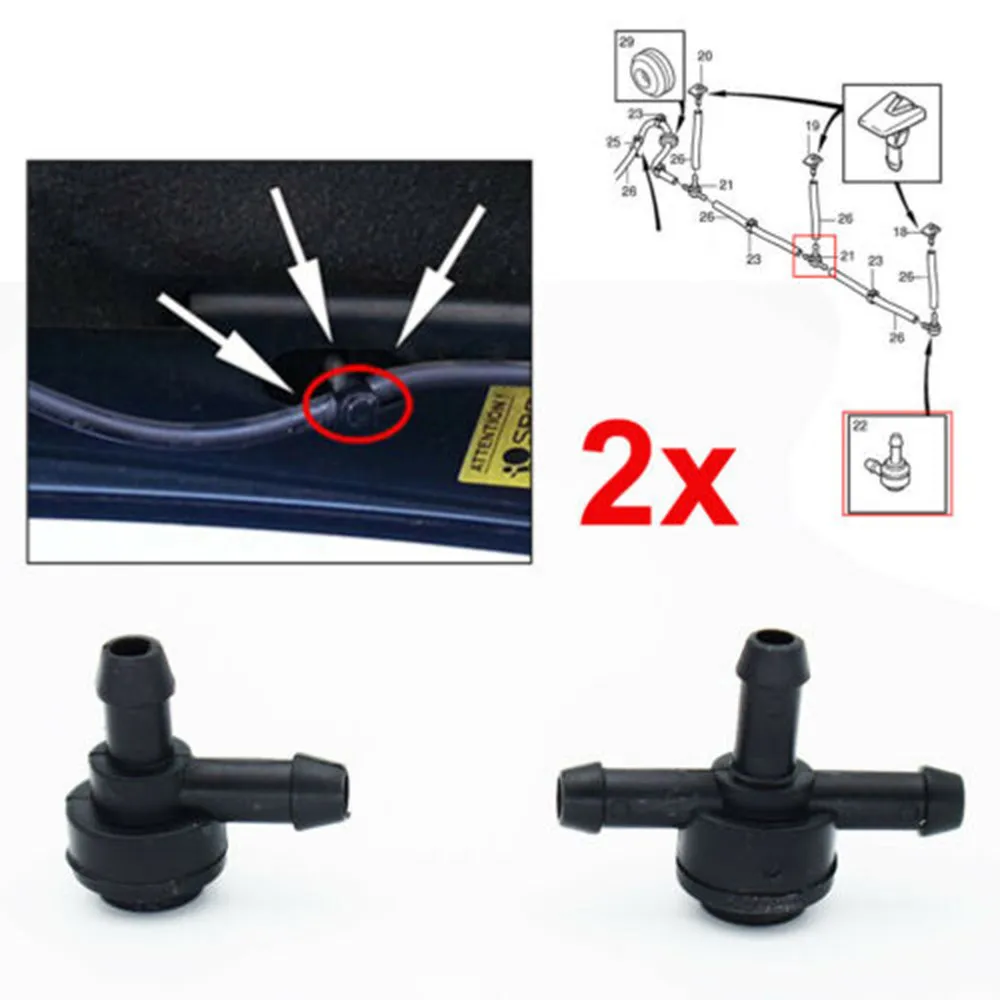 

Improved Design 2Pcs Windscreen Washer Valve for C30 C70 S40 S60 S80 V50 V70 XC60 9178895 Enhance Windscreen Cleaning