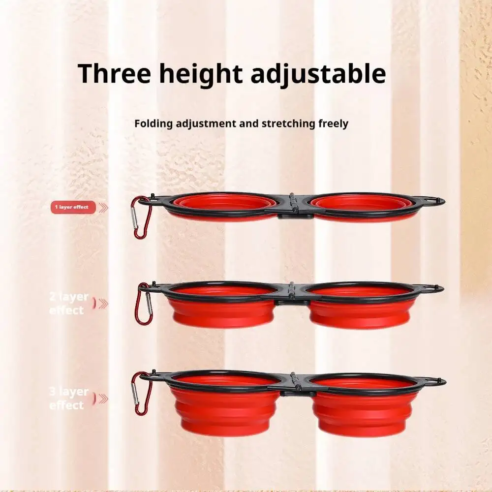 Collapsible Double Travel Bowl 4