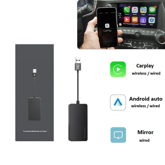 Carplay Wireless Adapter Plug and Play Navigation Car CarPlay Box Portable  USB Mirror Cast Screen for Android Auto CarPlay - AliExpress