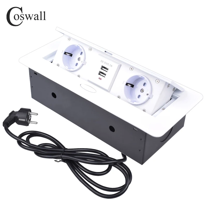 Coswall placa de liga de zinco branco