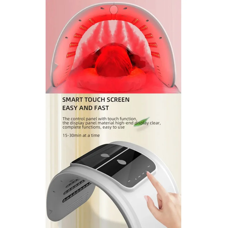 LED Facial Mask 7 Color PDT Facial Mask Phototherapy Spray Skin Rejuvenation Photon Device Red Light Therapy Black Spot Remover led facial mask