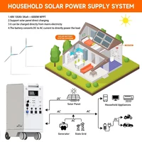 Nouvelle centrale électrique Portable 5000W, tout en un, batterie 48V 5Kwh, 6000W MPPT avec éclairage USB * 4 Type C * 2, entrée/sortie AC ue PV Inupt 6