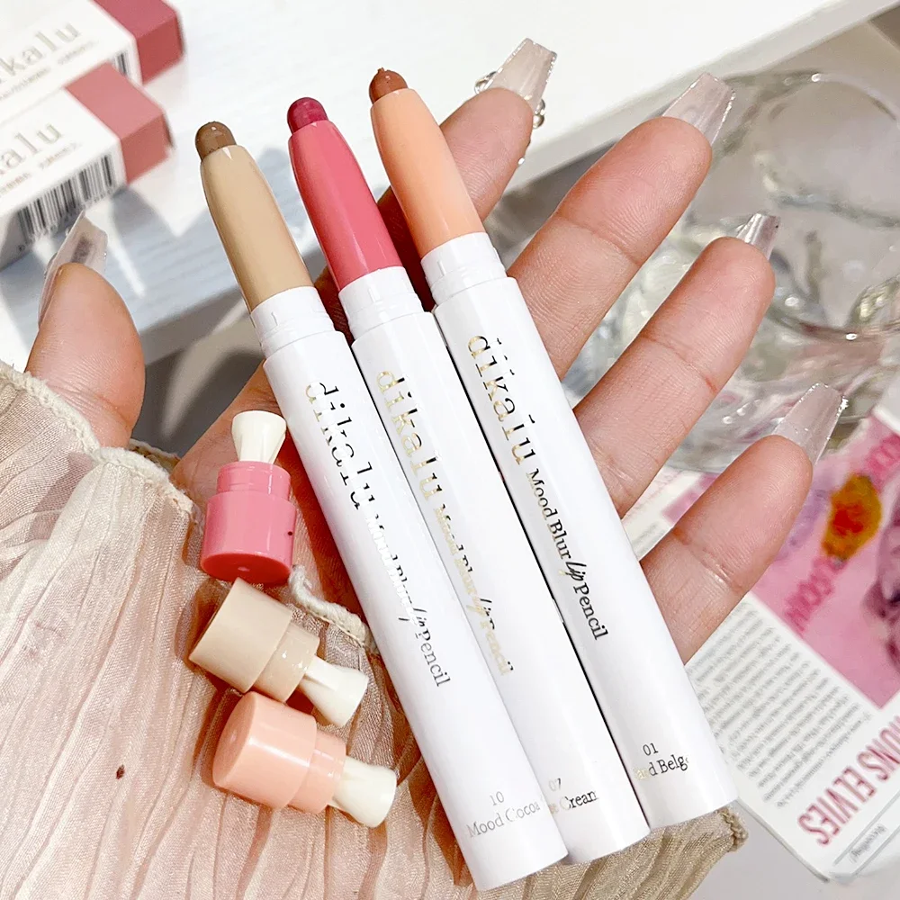 Matte Pink Lipliner Pencil Waterproof Sexy Nude Brown Red Matte Contour Tint Lipstick Lasting Non-stick Cup Lips Makeup Cosmetic 5